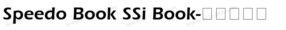 Speedo Book SSi Book字体转换
